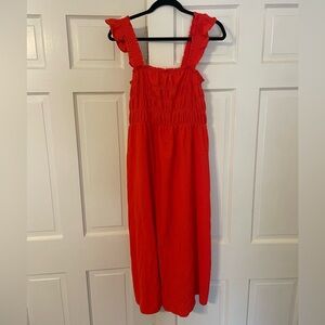 Red Sleeveless Women's Dress